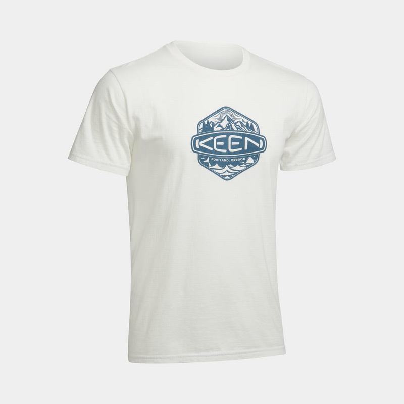 Keen Badge - Erkek T-Shirt - Beyaz - Türkiye (185047EWV)